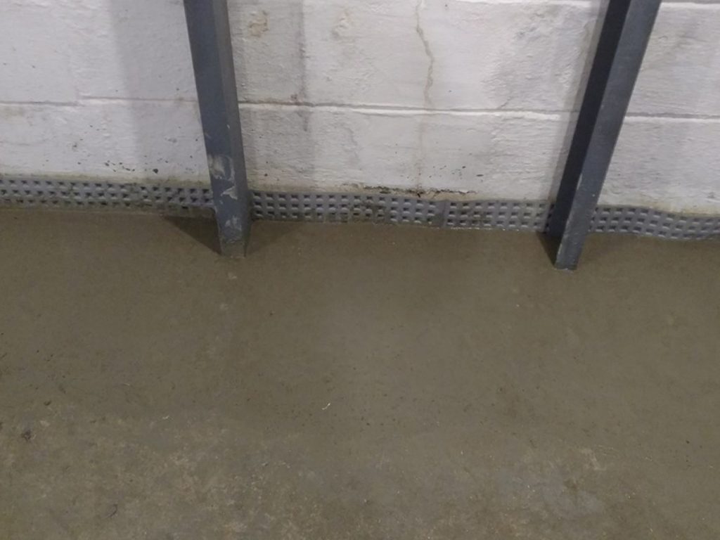 newly concreted flooring